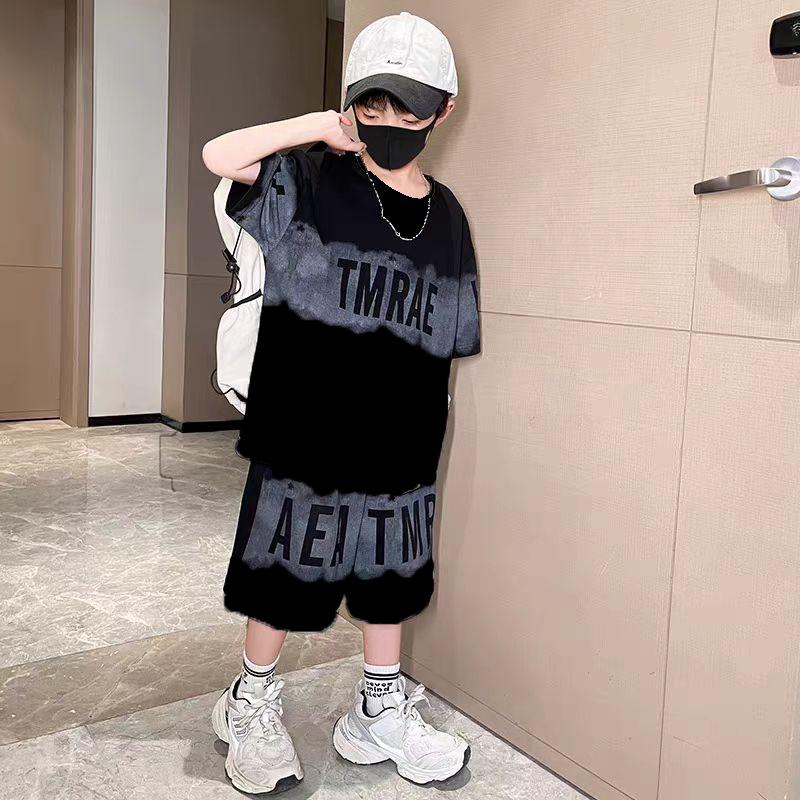 

Boys 2025 Sporty Summer Set: Trendy Short-Sleeved Pique for Older Kids 150