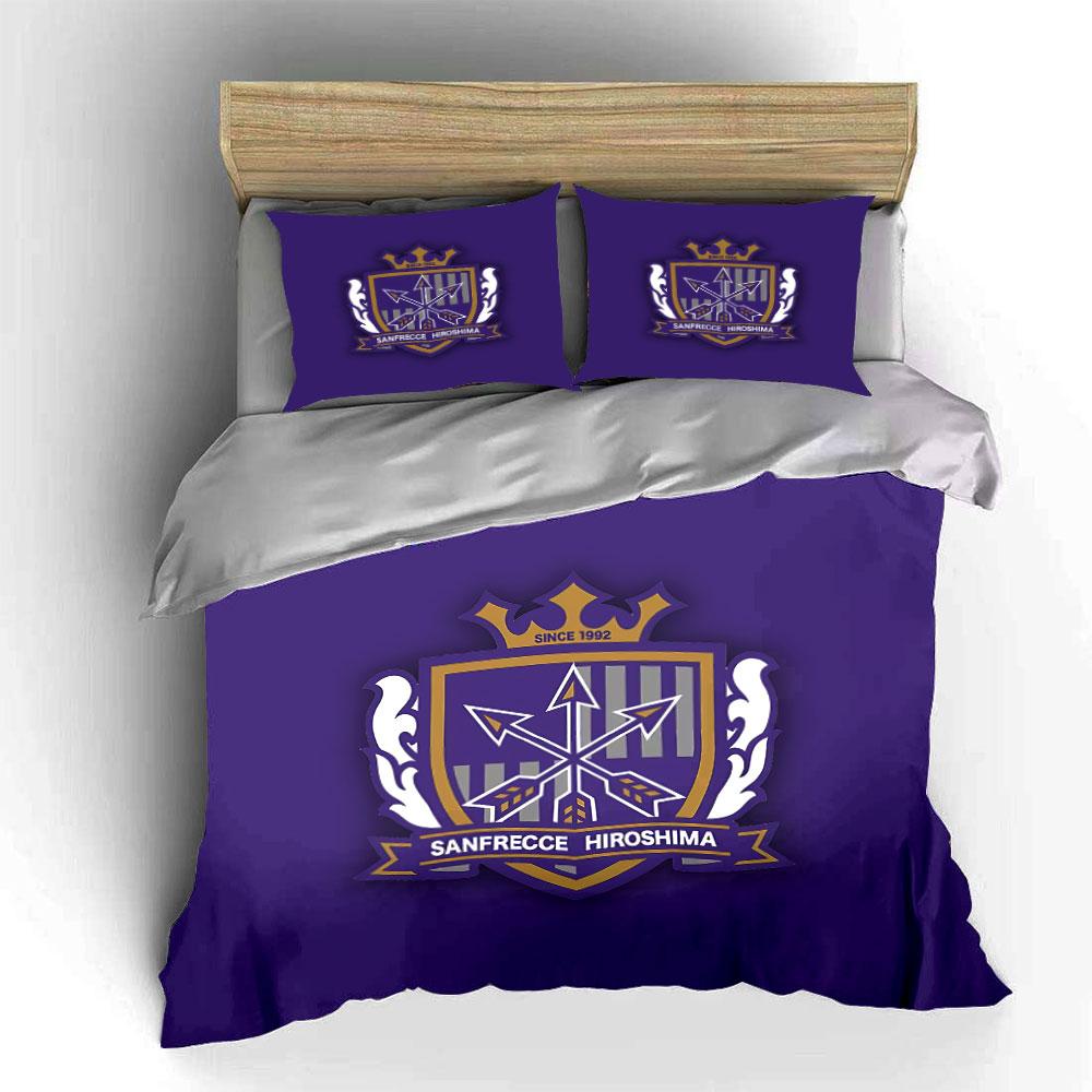 Crest Logo with Arrows Design Bedding Duvet Cover Set Duvet Cover Pillowcases (1*Duvet Cover 2*Pillowcases, without duvet insert)