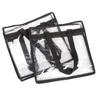 1/2pcs PVC Makeup Storage Bag Portable Large Capacity Waterproof Clear Tote Shoulder Bag with Zipper for Travel Washing Shopping