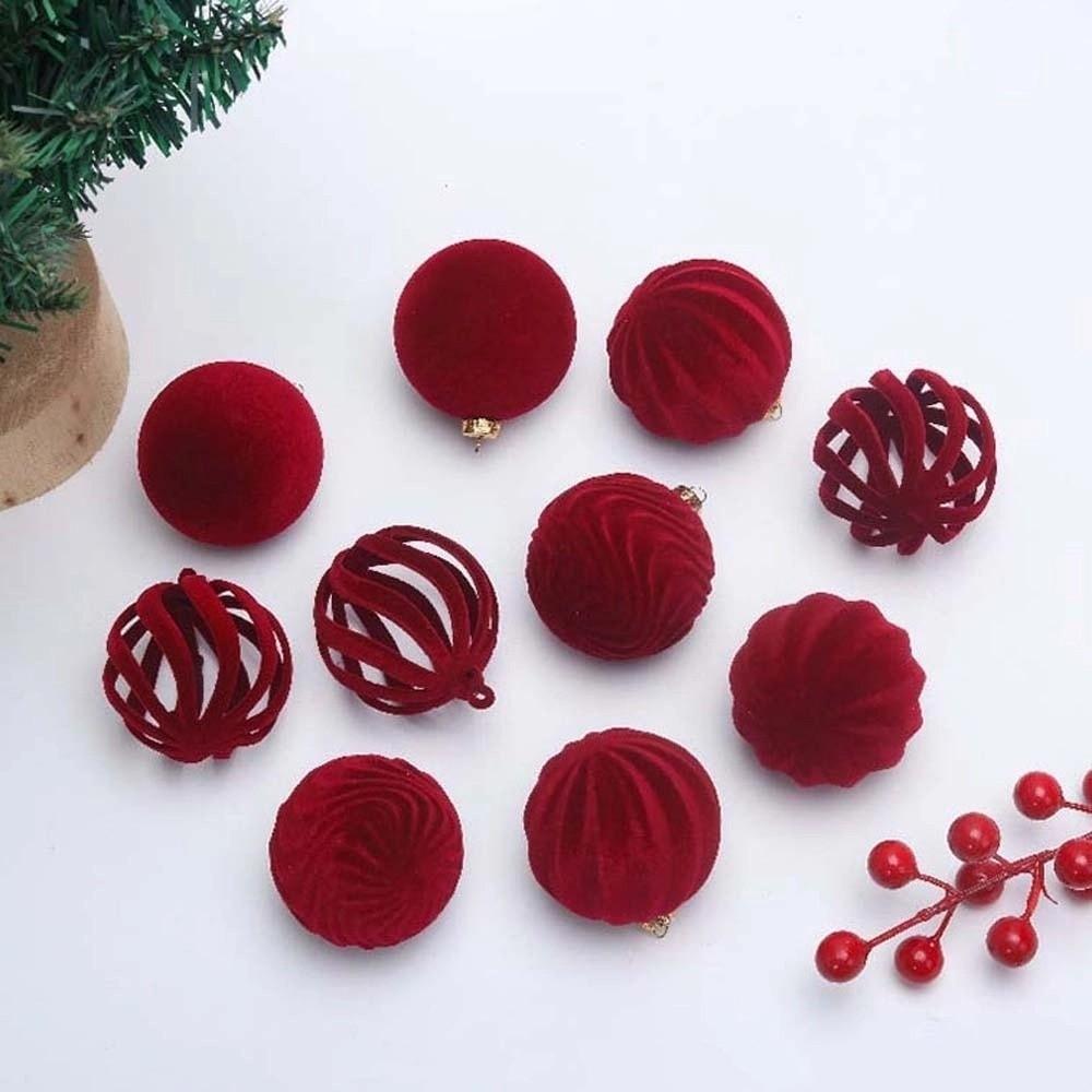 12pcs Plastic Christmas Balls Pendants Shatterproof Xmas Tree Hanging Balls  Holiday Party