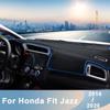 Car Dashboard Avoid Light Pad Instrument Platform Cover Mats Carpets Trim For Honda Fit Jazz 3th 2014 2015 2016- Accessories