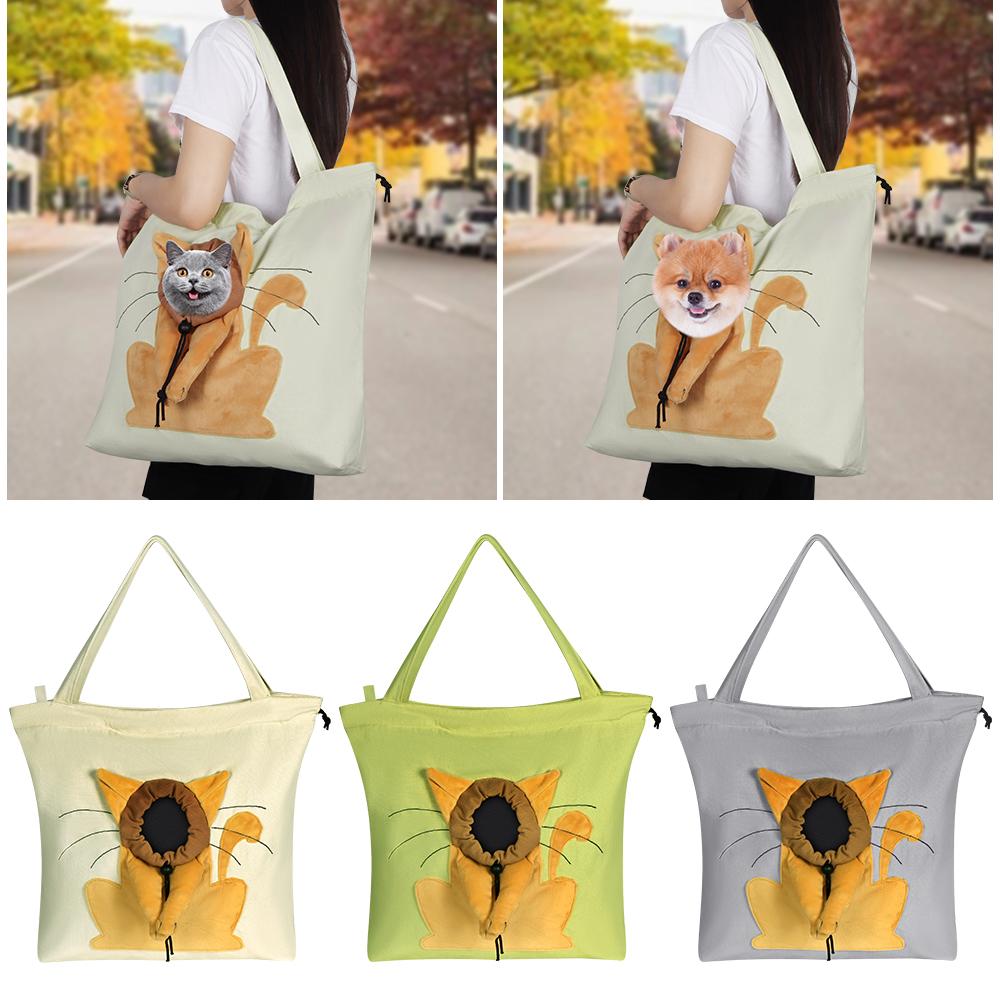 Haustier Leinwand Handtasche Tragbar Katze Transporttasche Weiche Haustier Transporttasche Für Ausflüge Reisen Haustier Handtasche Mit Sicherheitsreißverschlüssen Haustier Transporttasche