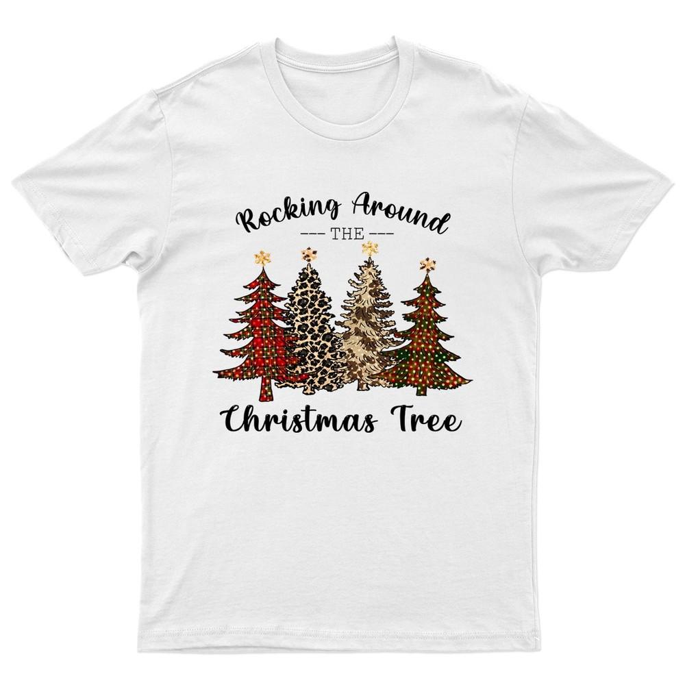 Rocking Around The Christmas TShirt Unisex Gift Retro Funny Unisexs Vintage a
