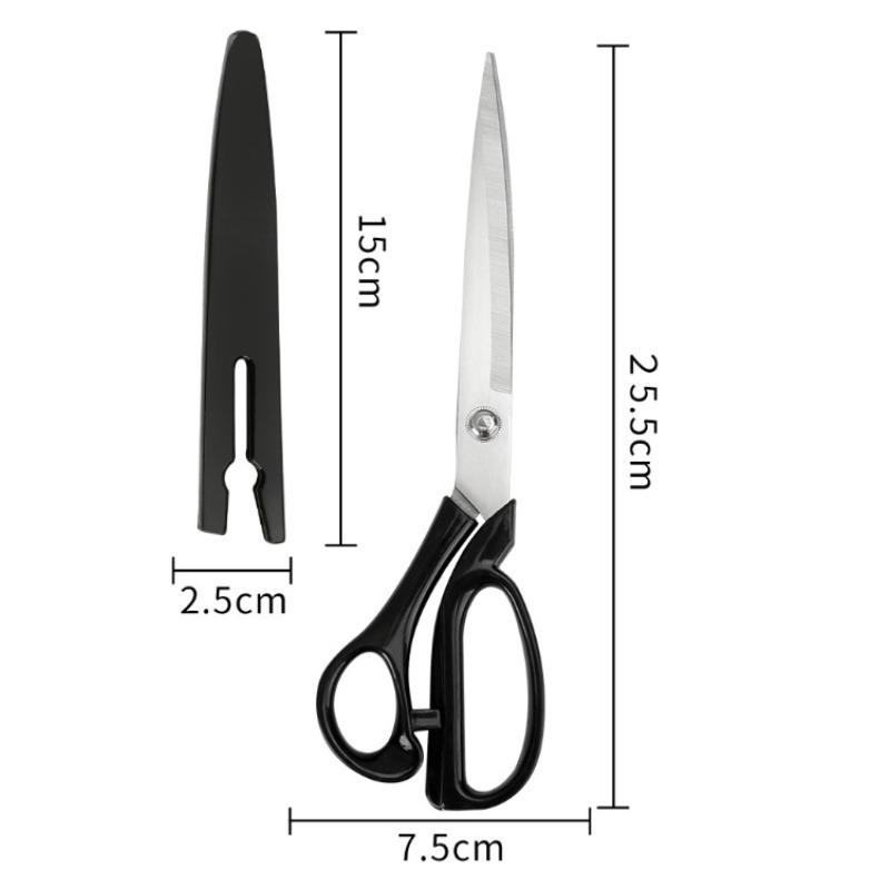 

Tailoring 10-Inch Stainless Steel Black Tailoring Scissors Scissor Household Professional Sewing Scissors DIY Sewing Tools For