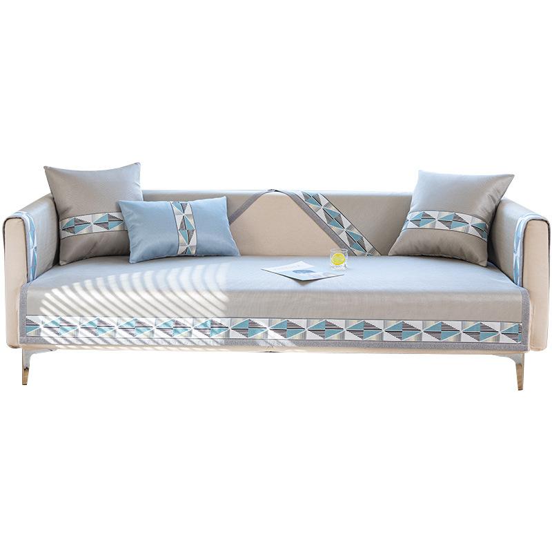 Ice Silk Sofa Cushion Summer Non-Slip Summer Mat Affordable Luxury Style Sofa Cover Cover Cloth Washable Ice Pad