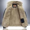 Winter Men's Denim Jacket Thickened Loose Plus Size Windproof and Warm Coat