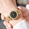 Ceas Brățară de Lux pentru Femei Cadran Rotund Ceas Analog Quartz Strălucitor cu Strass Ceas de Încheietură Elegant pentru Purtare Zilnică Petrecere Birou