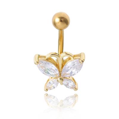 Stainless Steel Butterfly  Helix Navel Rings Belly Piercing Body Jewelry