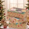 27pcs/set Christmas Gift Boxes with Clear Window - Festive Kraft Paper Packaging Containers for Various Presents, Cookie Box