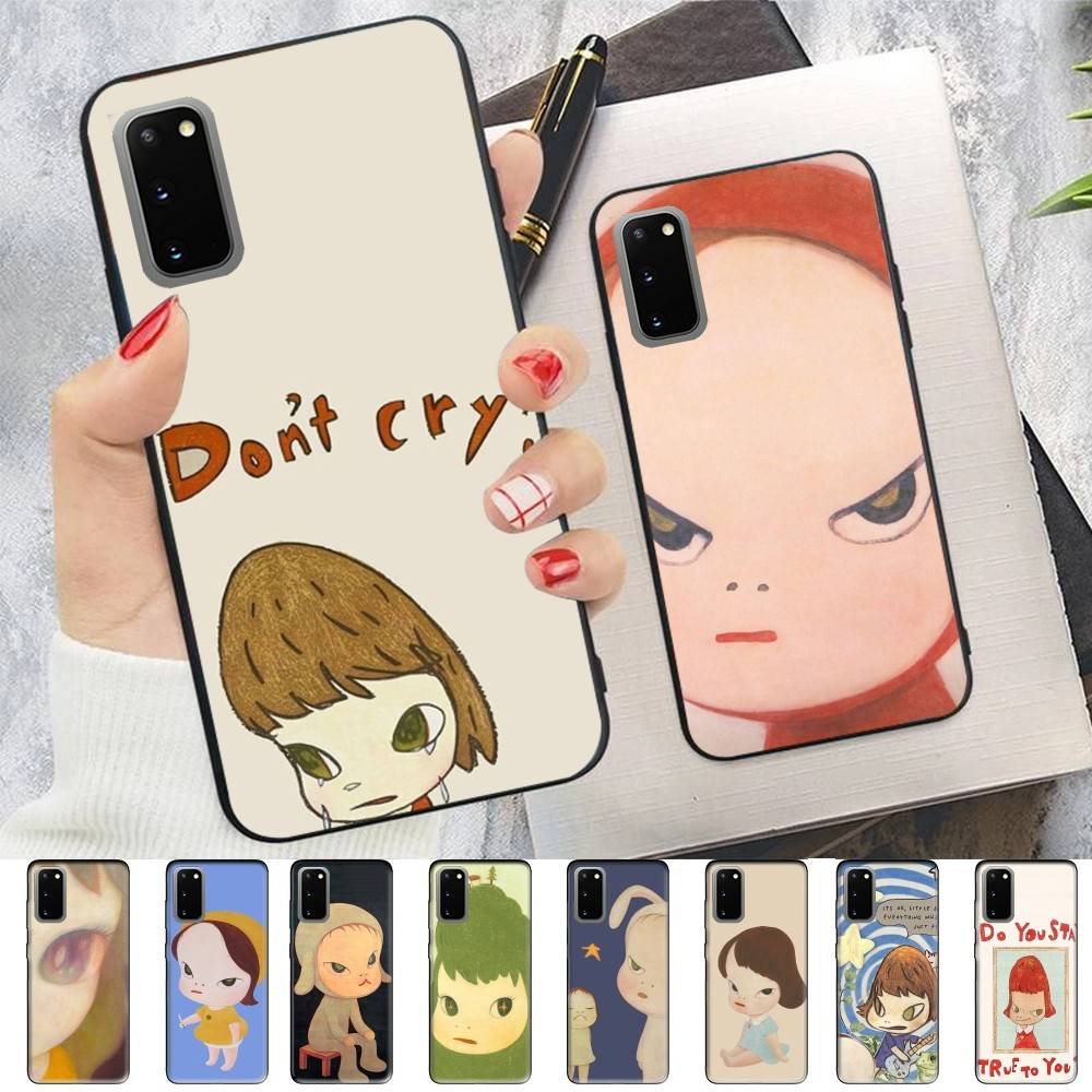 Contemporary Art Yoshitomo Nara Phone Case For Samsung S 24 Fe 25 Ultra Plus 20 Lite 21 30 22 23 24 22 Ultra 5G Fundas