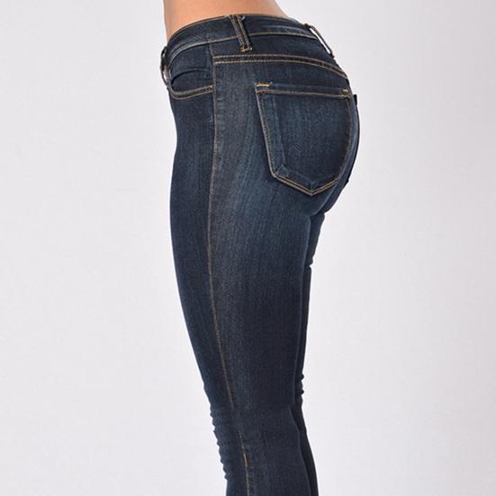 Jeans Slim Fit High Waist Denim Pull-on Skinny Jeans for Daily Life