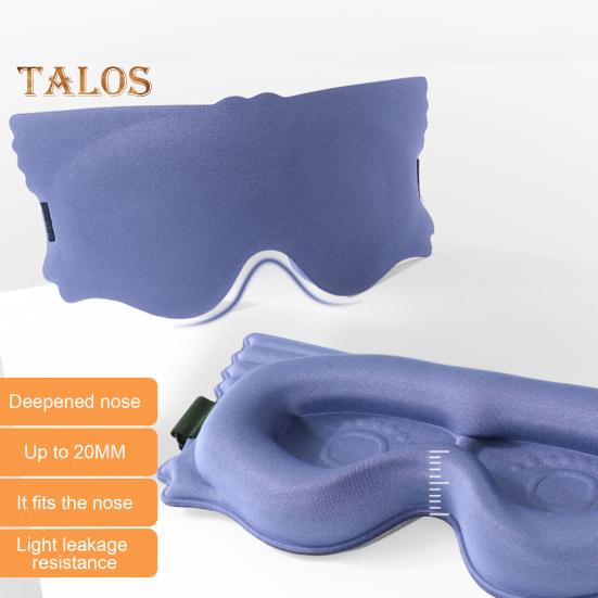 3D Kids Sleep Eye Cover with Adjustable Strap Soft Blindfold Memory Foam Filler Breathable Light Shielding Eyeshade for Boys Girls Teens