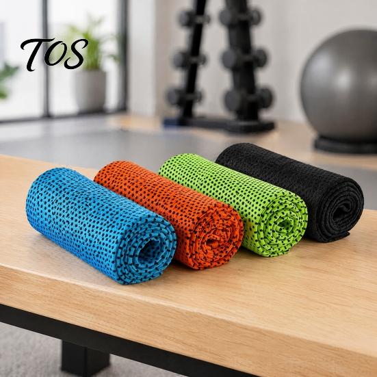 Hot Weather Relief Towel 90x30cm Cooling for Face, Chilly Sports with Storage Bag Sweat Absorbing Workout And Carabiner, Portable Cold Neck
