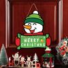Home Wall Decoration Christmas Wall Decoration Wall Hanging Cartoon Snowman Children's Room Atmosphere Door Hanging Sign Hanging