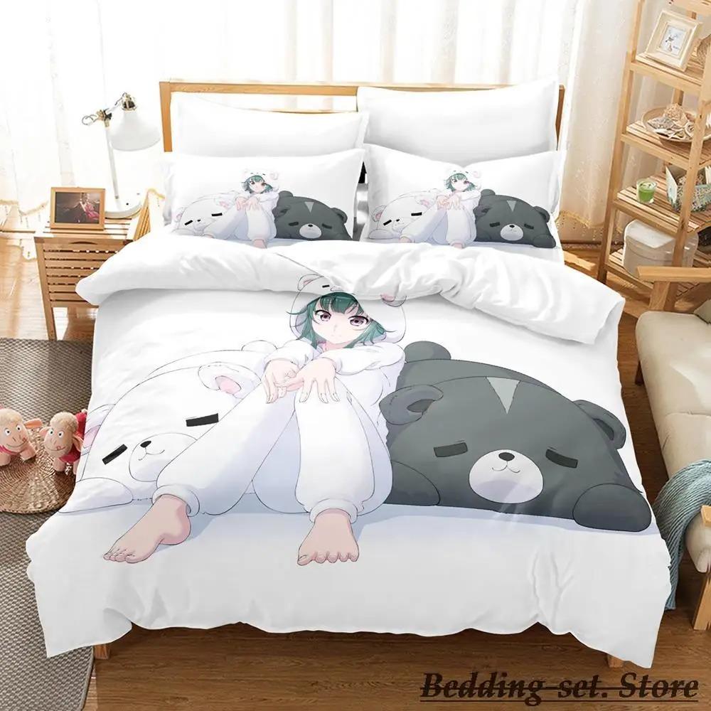 Comfortable Anime Print Bedding Set With Duvet Cover And Pillowcases Single Twin Full Queen King Sizes For Adults And Kids