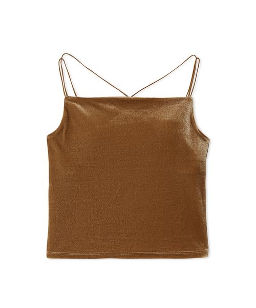 Lily Brown Velour Cami LWCT252045 BRW Women's Cup-in