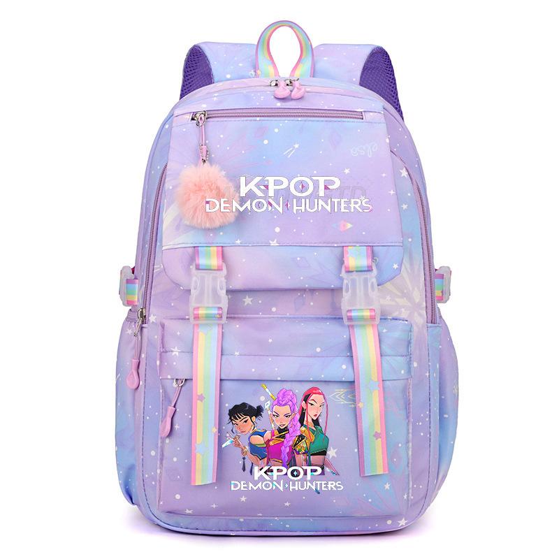Ins style witch hunter group printing student backpack hot sale new KPop large capacity student backpack