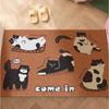 Adorable Non-slip Cat Door Mat – Dirt & Wear-resistant, Easy-to-Clean Entrance Rug