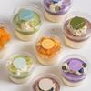 10/50Pcs Dessert Cup With Lid Transparent Ice Cream Cups For Pudding Yogurt Cups Mousse Cake Box Baking Packaging Container