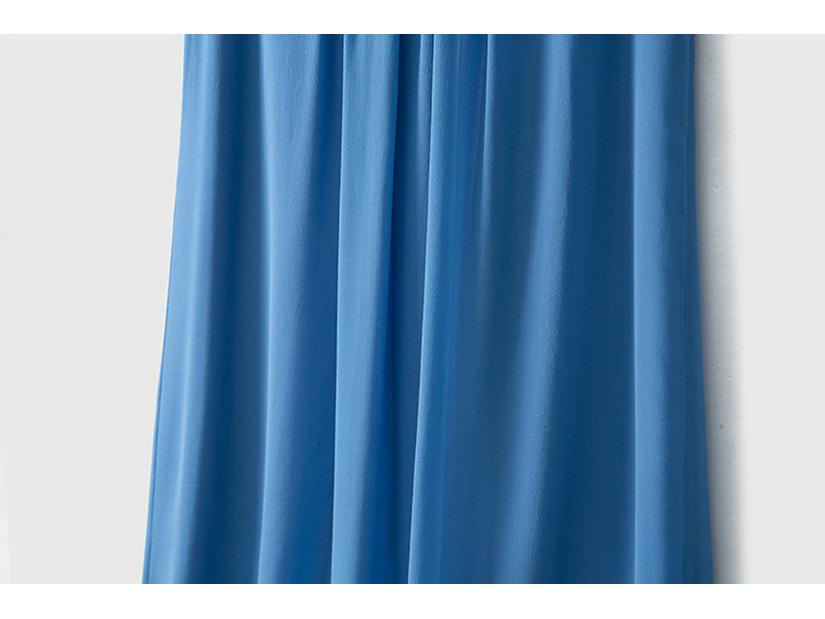 Women's Summer Vacation Style Mulberry Silk Long Tank Dress - Solid Color Design