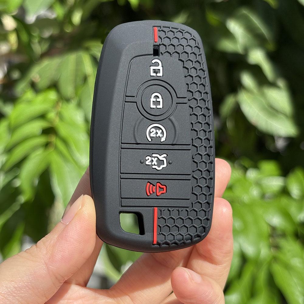 Keychain Protection For Ford Mustang Fusion Explorer Ka Focus S-Max Fiesta Silicone Car Key Case Cover Accessories