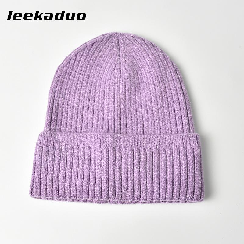 Autumn and Winter Light Board Knitted Hat Women's Versatile Solid Color Wool Hat Warm Ear Protector Cold Hat Men's Tide