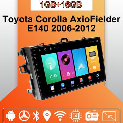 Araba Radyosu Android Auto Carplay Toyota Corolla Axio Fielder E140 2006-2012 İçin Multimedya Oynatıcı Ana Ünite Stereo GPS Navigasyon BT WIFI 1+16GB