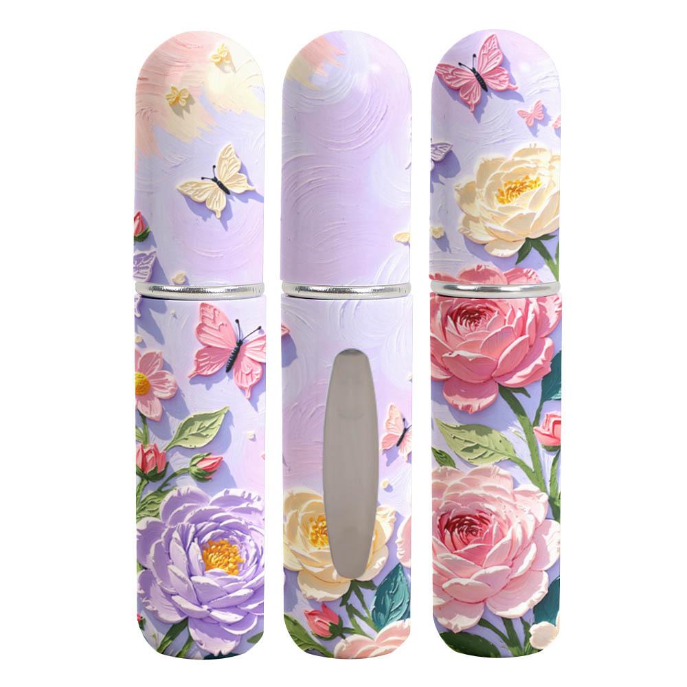 New 5ml Mini Perfume Bottle Refillable Portable Empty Cosmetic Containers Empty Storage Sprayer Spray Rotating Bottle