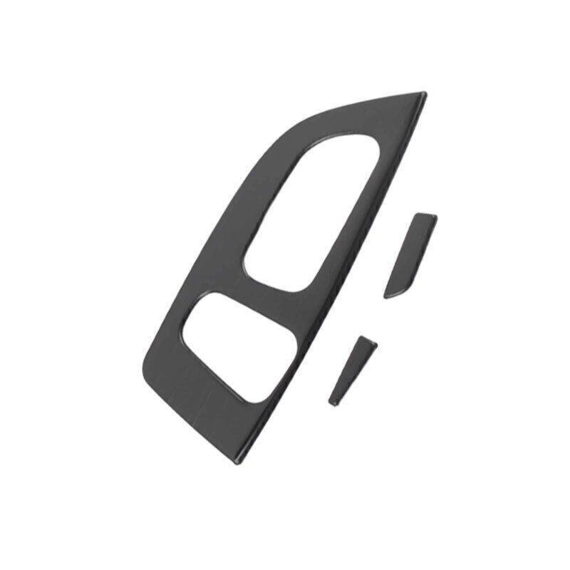 For Mitsubishi Eclipse Cross 2018-2023 Black Steel Power Seat Control Panel Trim