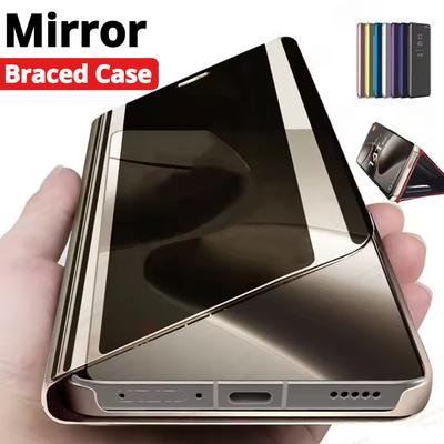 Luxury Mirror Flip Case For Xiaomi POCO M5 F6 X7 14T 14 13T 13 12T 12 12S 11T Pro Leather Cover For Xiaomi 13 12 11 Lite Phone Accessories