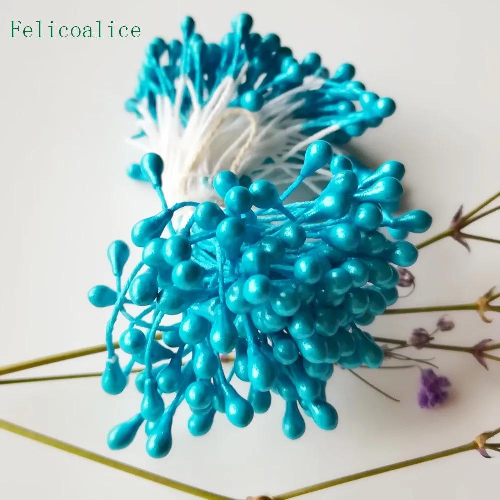 Multicolor 3mm 500pcs Artificial Sugar Flower Stamen For Craft Home Wedding Decoration Cake Decoration and DIY Pistil Stamen