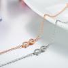 European and N Fashion Bracelet Infinite 8 Characters Simple Zircon Rose Gold Bracelet