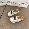 French polka dot platform bag head slippers women's autumn and winter new Birkenstocks versatile outer wear cool slippers