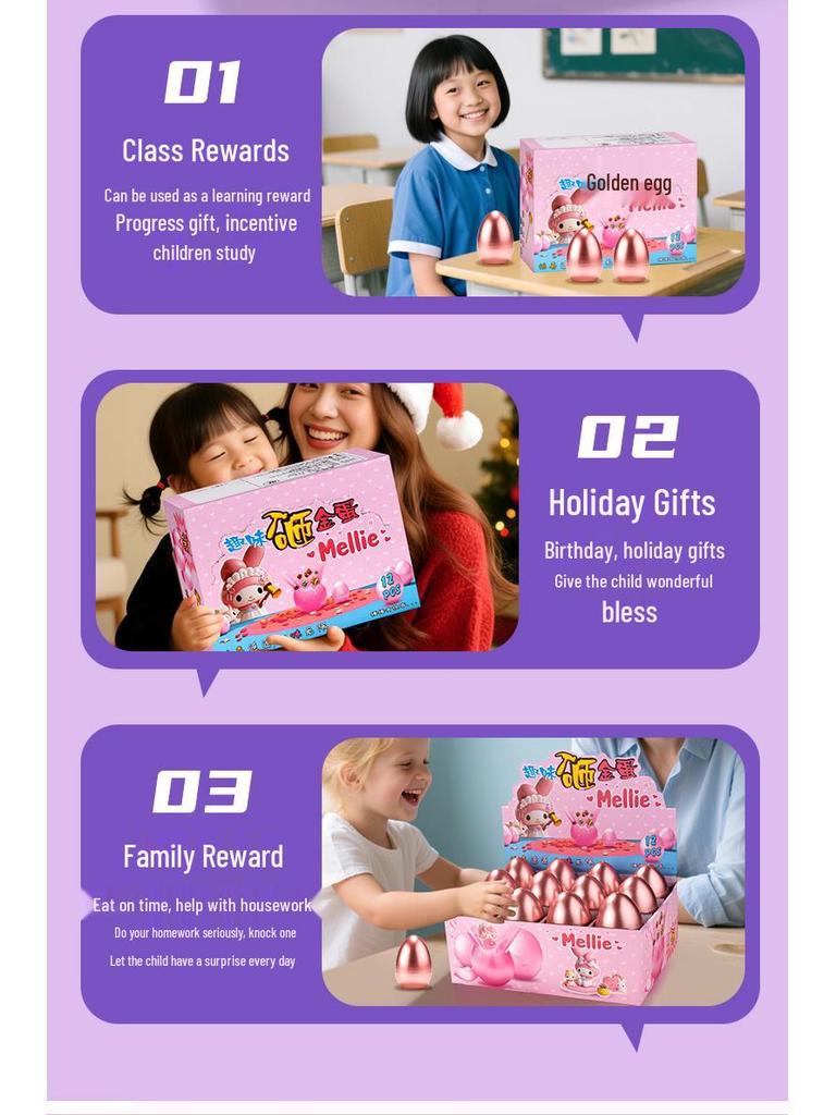 Golden Egg Smash Surprise Game for Kids - Creative Festival Gifts for Boys and Girls