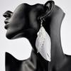 New Bohemia European Fashion Angel Wing Feather Earrings Foreign Earrings