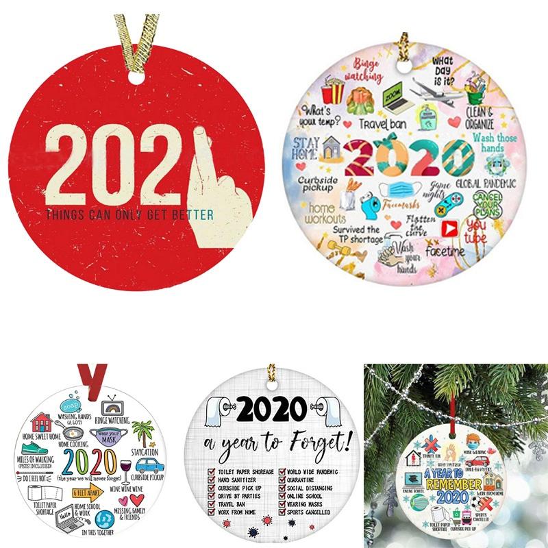 Unique 2020 A Year To Remember Acrylic Quarantine Christmas Ornament For Personalized Tree Decor
