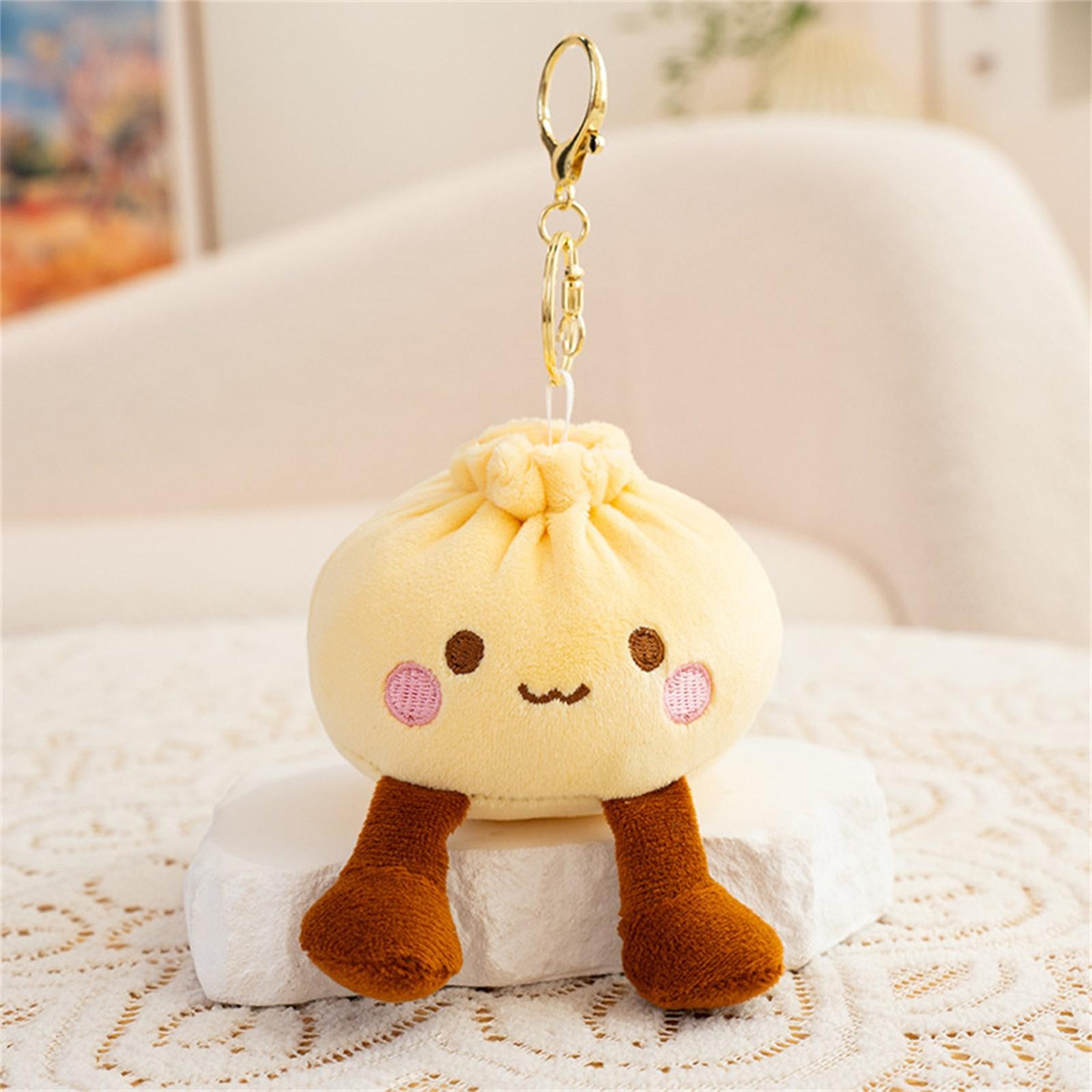 

Cute And Adorable Little Steamed Bun Pendant, Plush Toy, Steamed Bun Doll, Girl s Bag Charm, Keychain, Cloth Doll. One Size