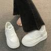 Platform White Shoes Female Students Retro Board Shoes High Value Niche Shoes Children Maillard Casual Women's Shoes Heightening Shoes