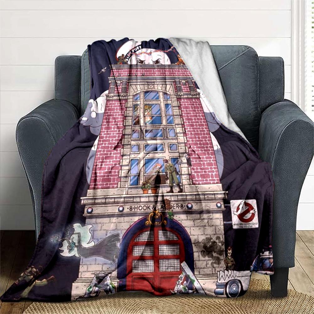 Ghostbusters Blanket Warmthful Decor Perfect for Office Chair Bed Seaside for All Occasions Stylish Decor Gift for Travel Home Birthdays
