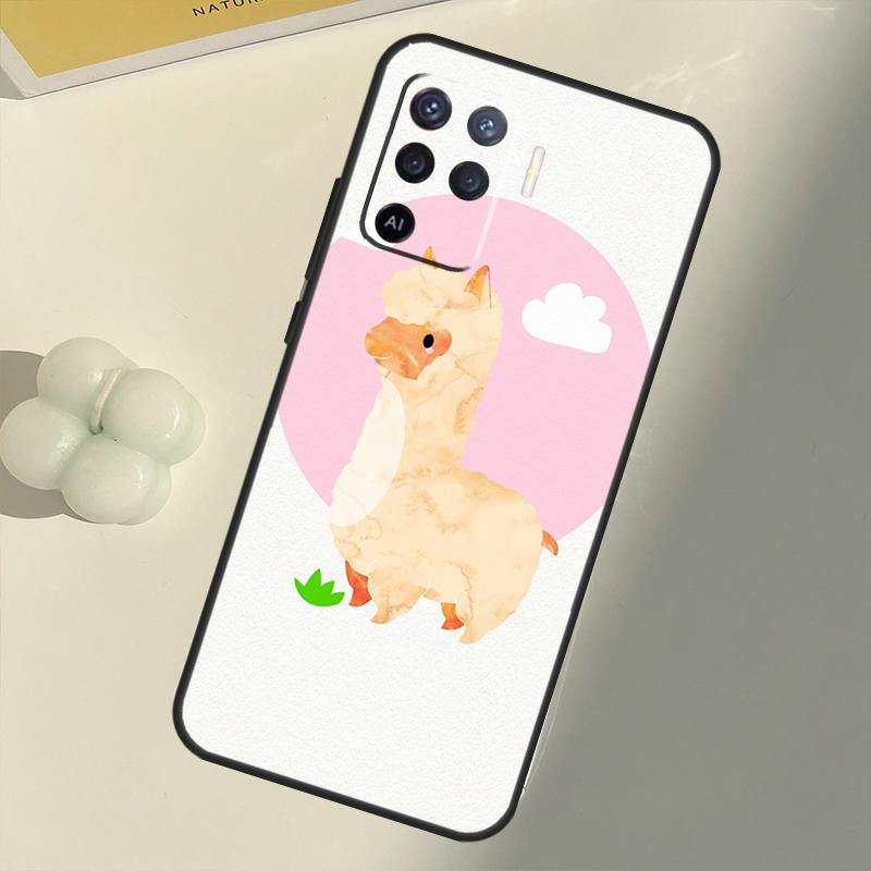 Lama Llama Alpaky Pouzdro Pro OPPO A74 A94 A54 A1K A15 A16 A52 A72 A83 A91 A93 A53S A5 A9 A31 A53 2020 Kryt
