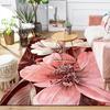 1Pc Floral Romance Pink White Rug Office Carpet Indoor Outdoor Doormat Nonslip Soft Comfortable Living Christmas Halloween Xmas Gift D9247