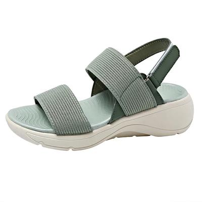 Women's Platform Sport Sandals Summer 2025 Comfortable Woman Shoes Fashionable Beach Green Sandal Black Sandalias