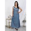 Cotton Women Plus Size Nighty Indian Printed Designer Maxi Night Gown Dress