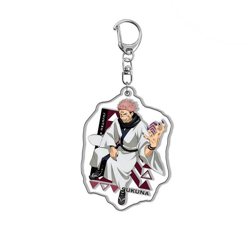 Anime Keychain Jujutsu Kaisen Yuji Itadori Megumi Fushiguro Nobara Kugisaki Acrylic Keychain Pendant Anime Accessories Cartoon