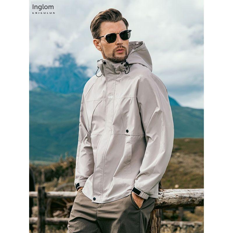 Yingjuelun Casual Hooded Windproof Jacket for Men 2025 Autumn and Winter New Outdoor Workwear Jacket Urban Style Windbreaker