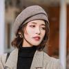 Houndstooth Women's Autumn/Winter Retro Beret - Korean, Japanese, British Style Painter Hat