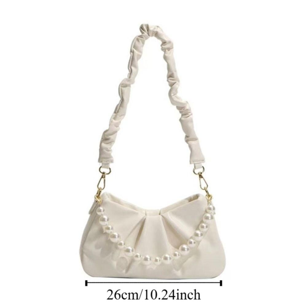 Large Capacity Pleated Cloud Bag PU Leather Single Shoulder Wallet Female Lady Girl