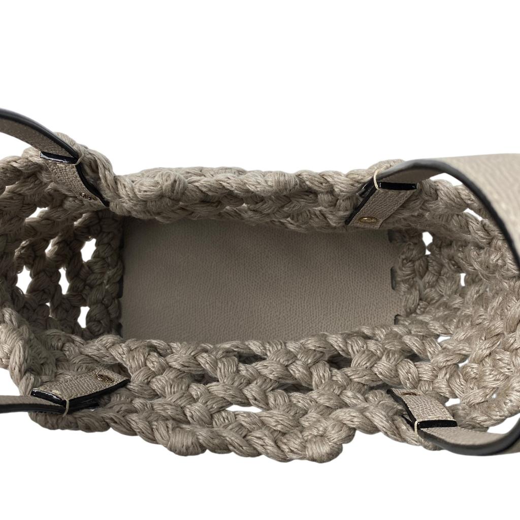 Gebrauchte Valextra Umhängetasche Gurege Canvas/Leder Damen