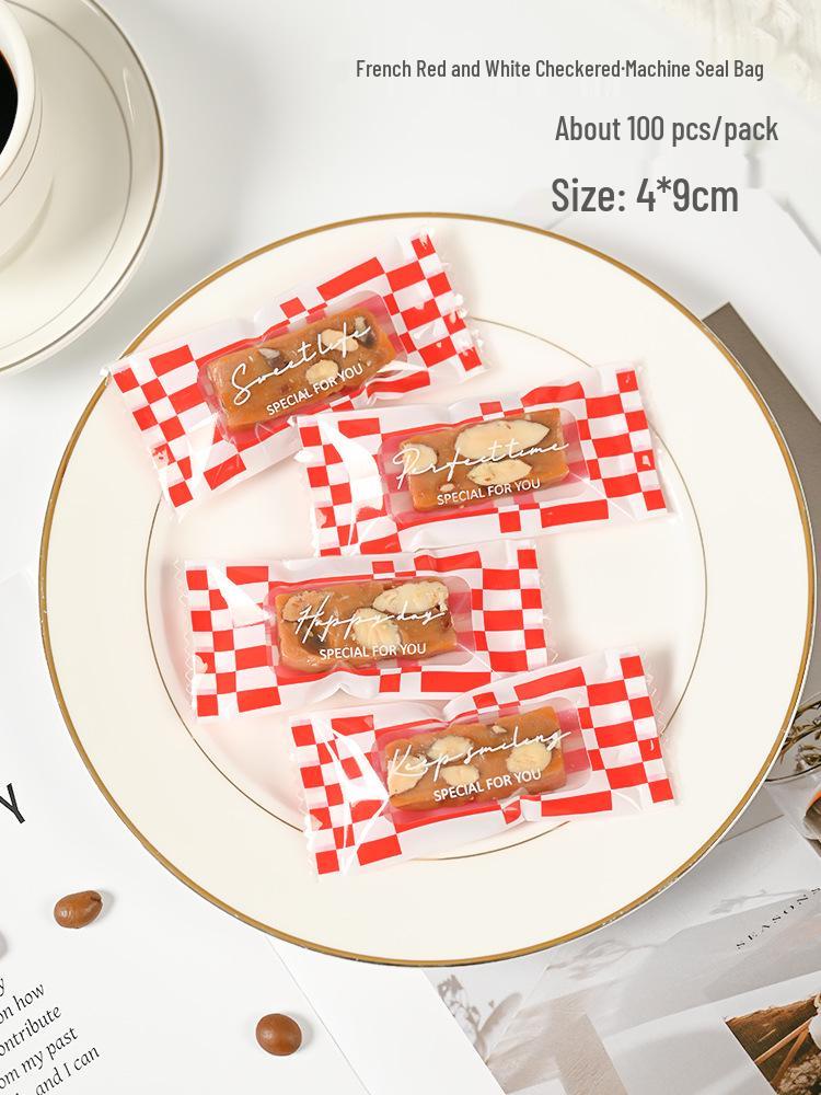 Internet Celebrity Sea Salt Almond Toffee Bag DIY Handmade Nougat Coffee Candy Sealing Bag
