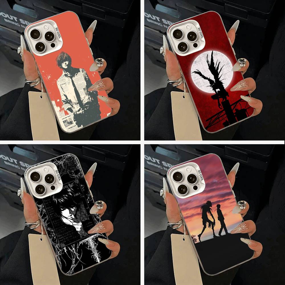 D-Death- Note- Classic anime Phone Case For IPhone 17 Air 16 15 14 13 12 11 Pro Max White Sliver Hard Cover